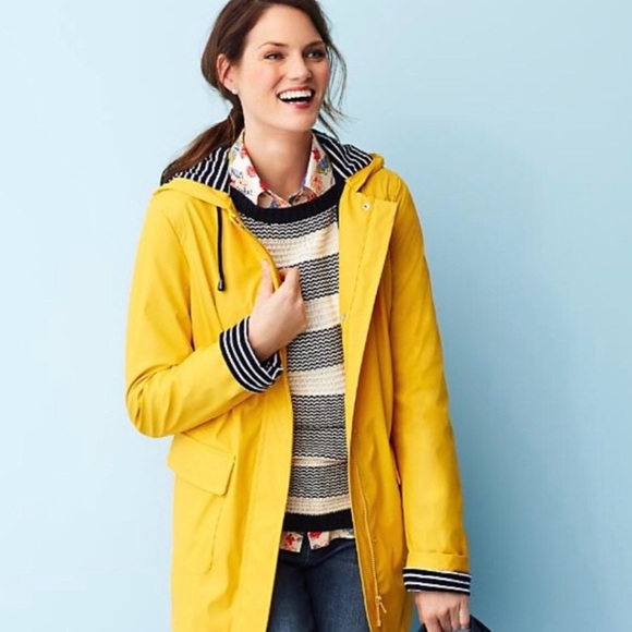 talbots yellow raincoat